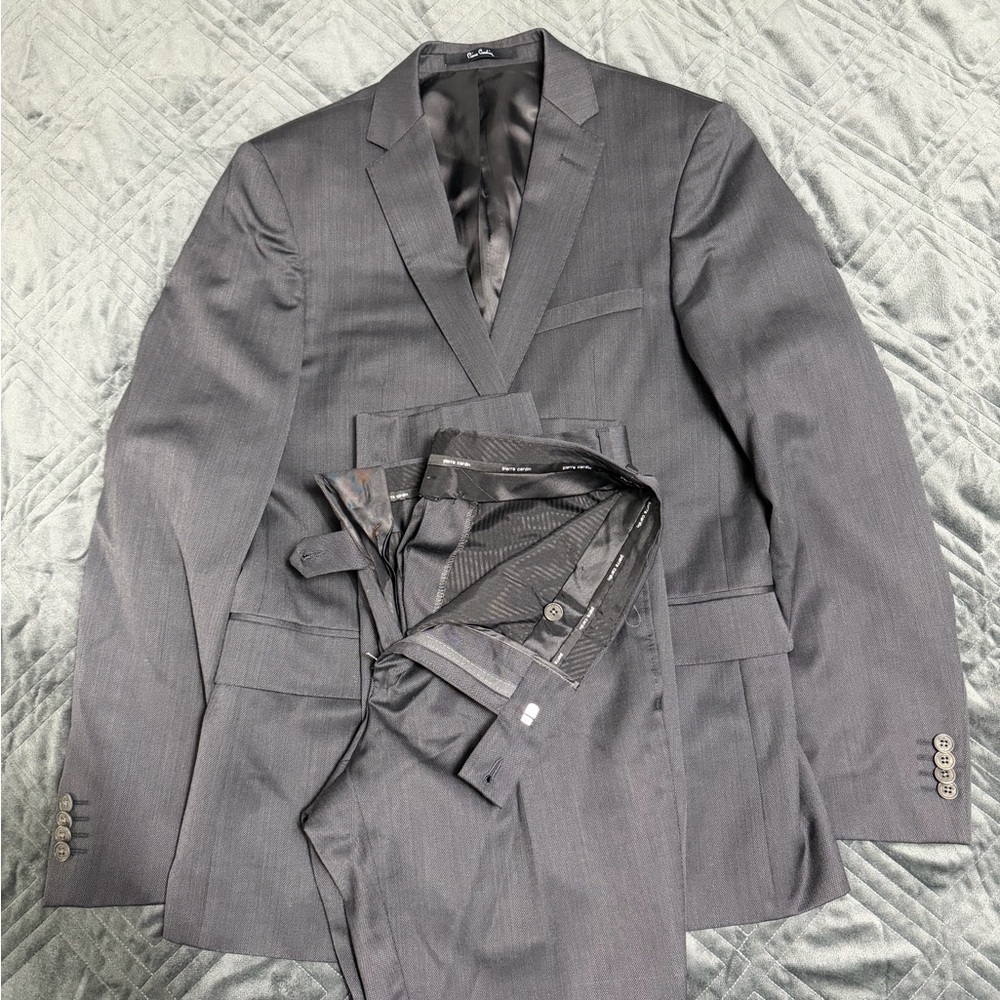 Men's Gray Suit by [Pierre Cardin ]